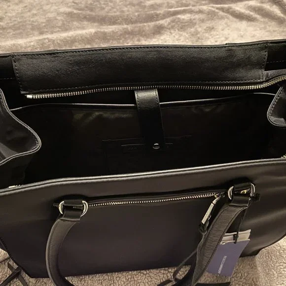 NWT REBECCA MINKOFF Always On Side Regan Tote Black Nylon - Picture 8 of 11